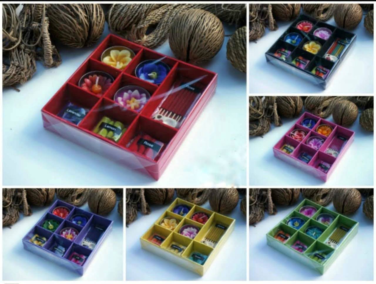 Incense stick candle gift set
